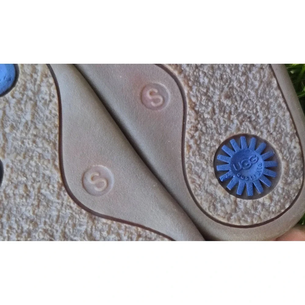 UGG Baby Sneaker Boots Lavender Blue Leather‎ Size Small 0-6month Infant
